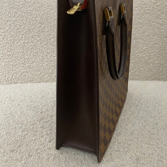 Authentic Pre-Owned Louis Vuitton Bag Sac Plat Damier Ebene Canvas Tote - Picture 3 of 16